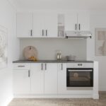 Set Mobila Bucatarie Alba Ieftina Karo V9