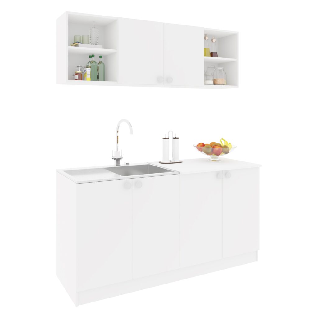 Set Mobila Bucatarie Alba Ieftina Sena