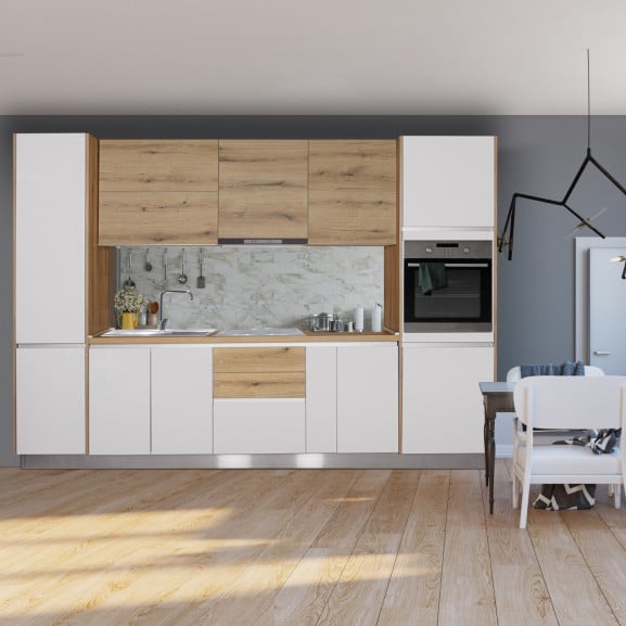 Bucatarie Ideea Alb Si Natur