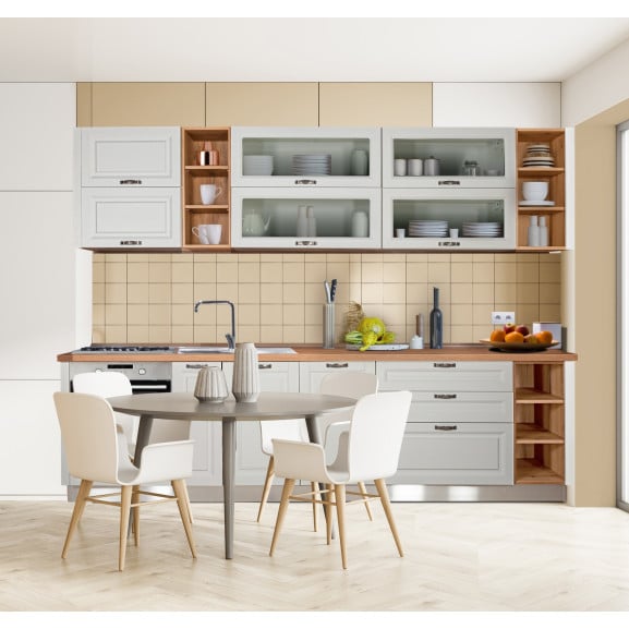 Bucatarie Virgo Alb Si Natur