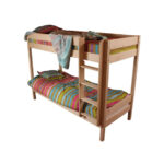 Cadru Pat Rita Etajat Lacuit