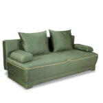 Canapea Extensibila Parma Cu Lada Verde Si Galben