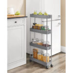 Carucior De Depozitare Cu 4 Niveluri Pe Roti