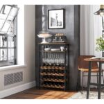 Raft De Depozitare Cu Blat Si Suport Pentru Sticle