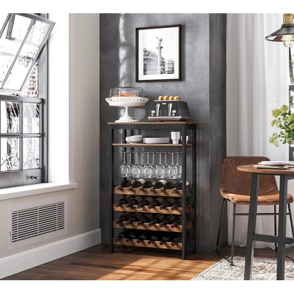 Raft De Depozitare Cu Blat Si Suport Pentru Sticle