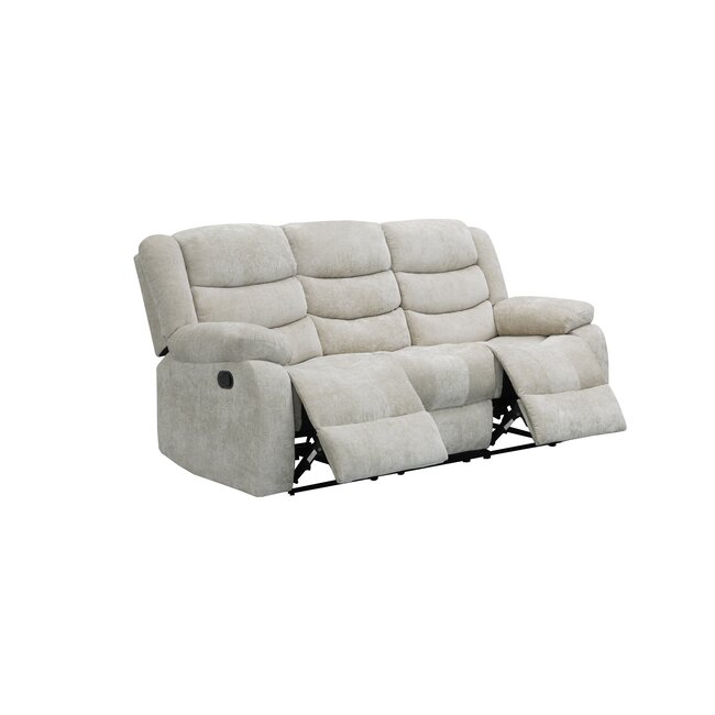 Canapea recliner Relax 3 locuri gri