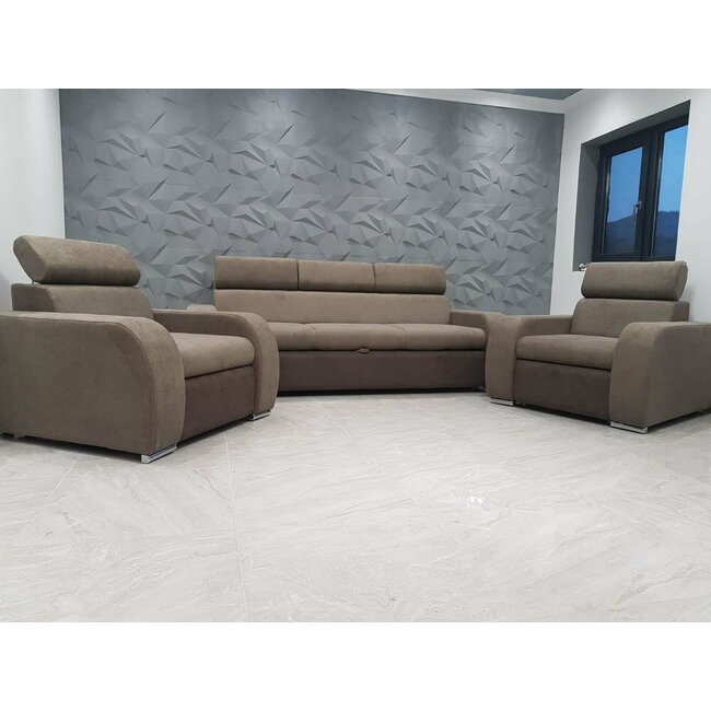 Set relax canapea extensibilă cu fotolii 3+1+1
